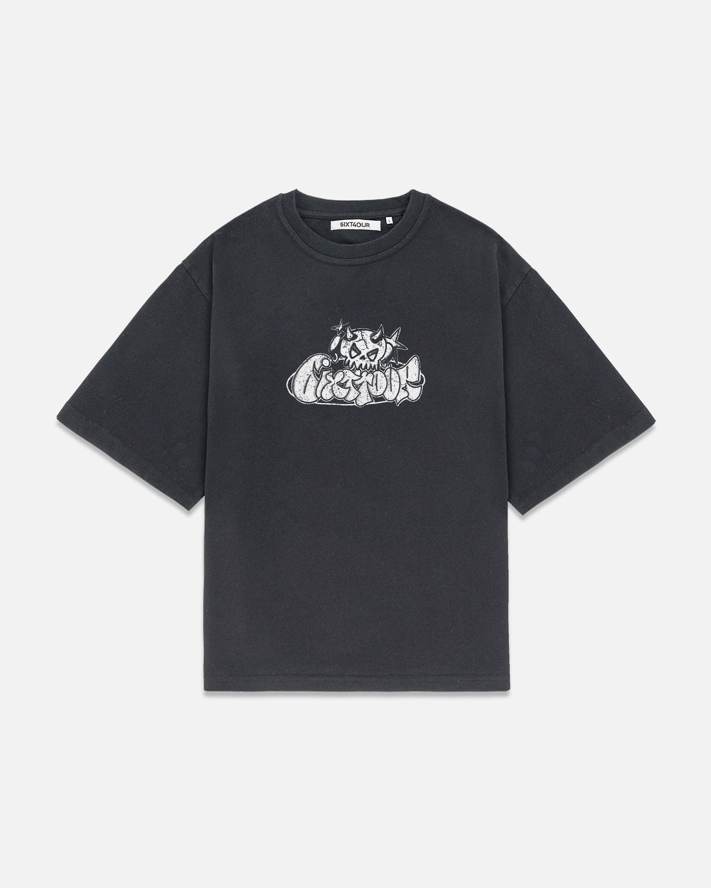 DEMON GRAPHIC- FADED BLACK