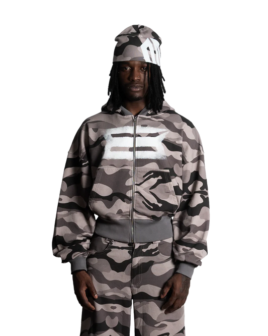 SHADOW CAMO ZIP HOODIE