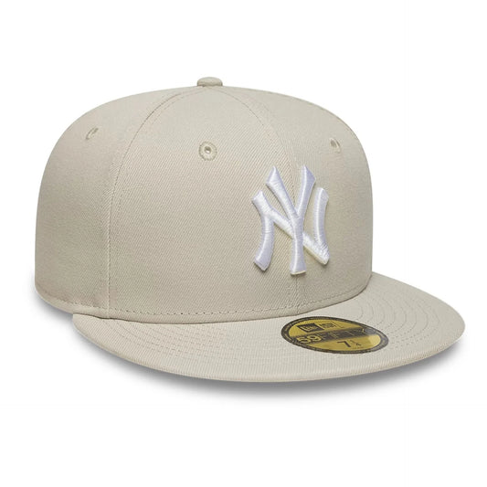NEW ERA CAP-59FIFTY NY BEIGE/WHT