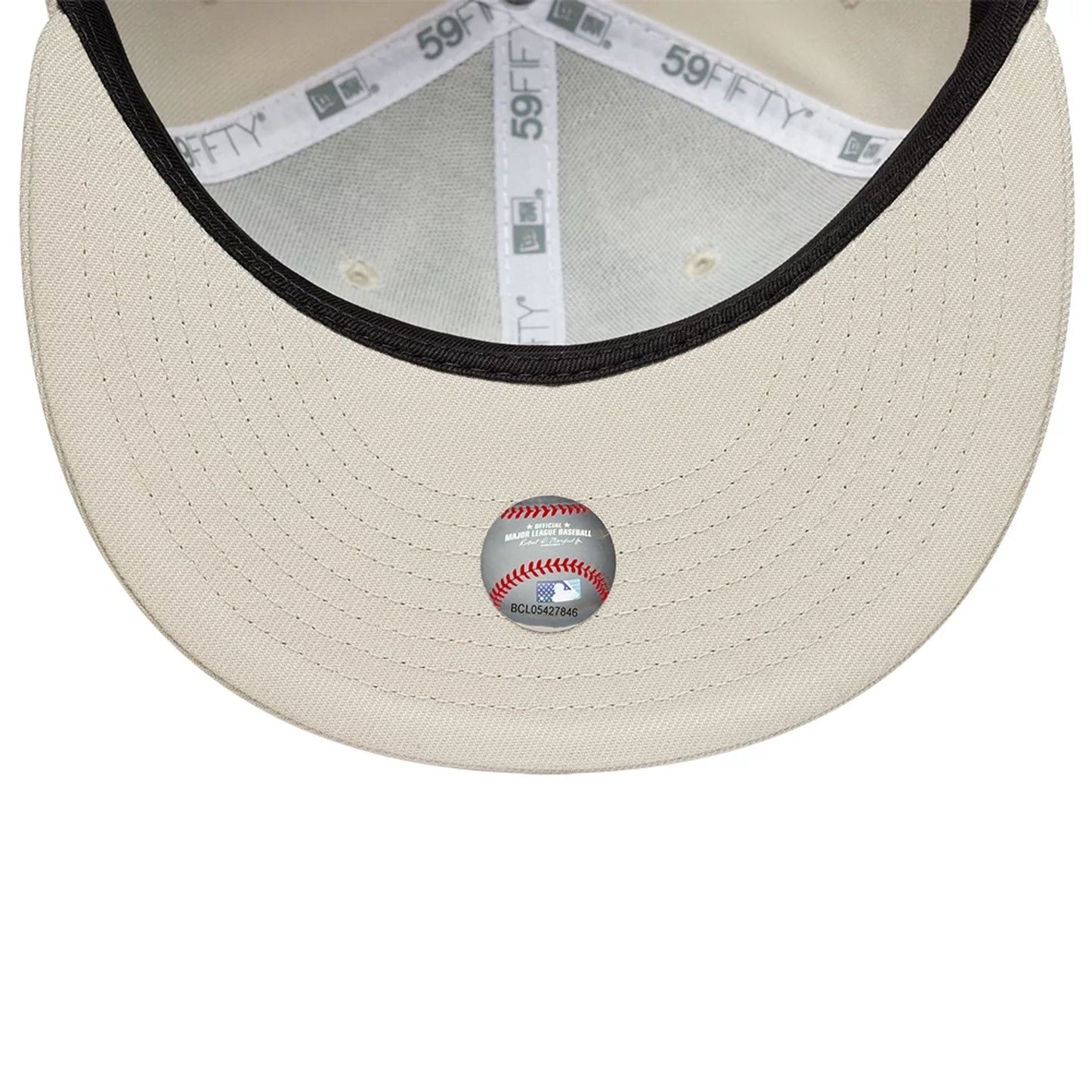 NEW ERA CAP-59FIFTY NY BEIGE/WHT