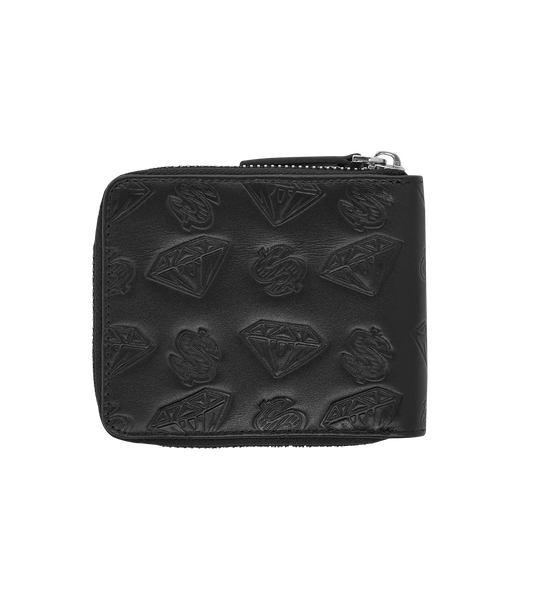 DIAMOND & DOLLARS WALLET - BLACK