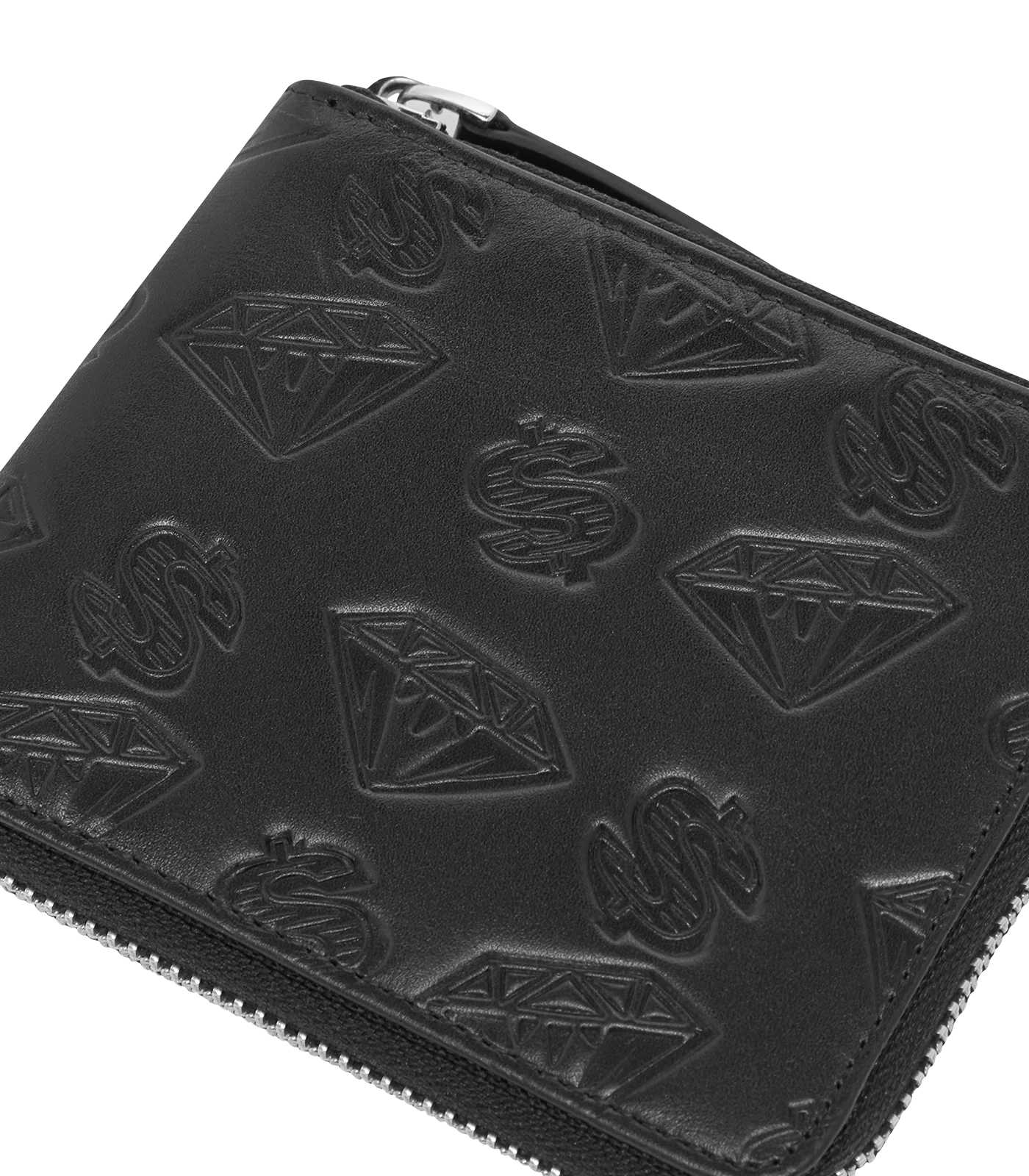 DIAMOND & DOLLARS WALLET - BLACK