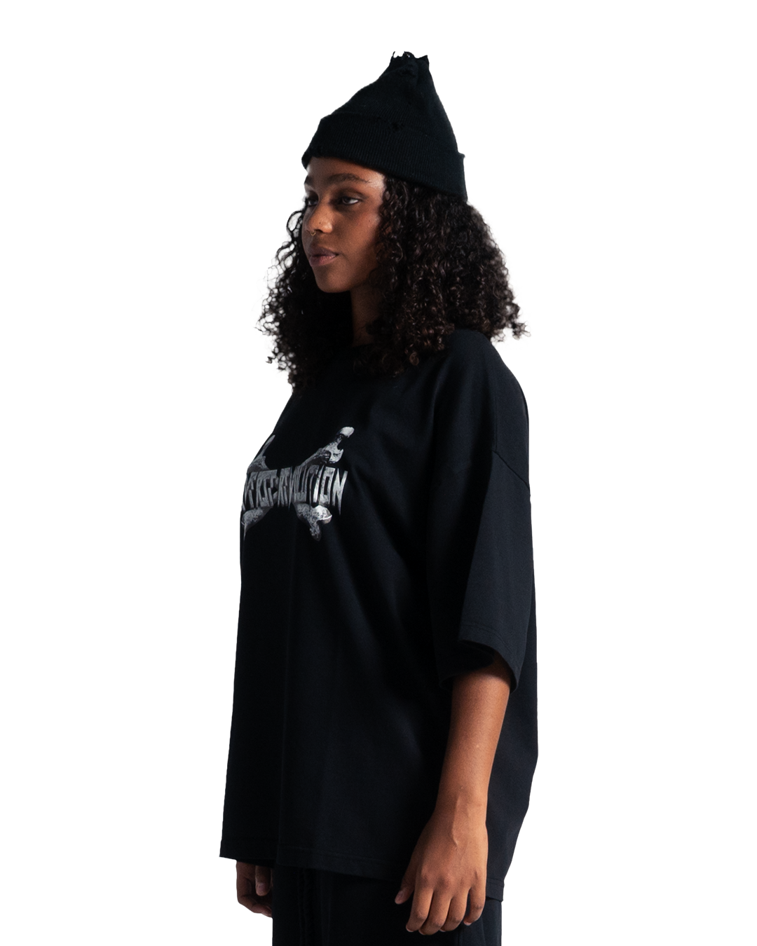 METALIC BONES TEE