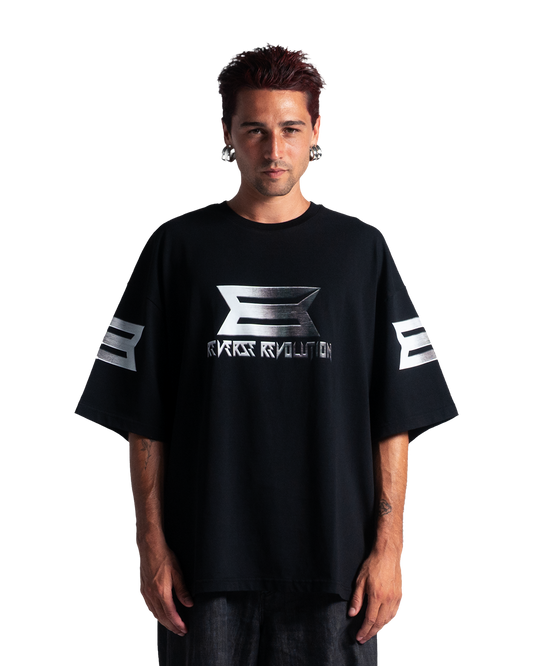 REVERSE REVOLUTION BLACK TEE