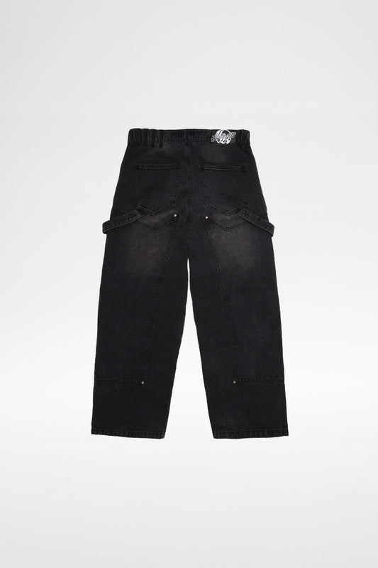 BAGGY CARPENTER - Stonewashed Black