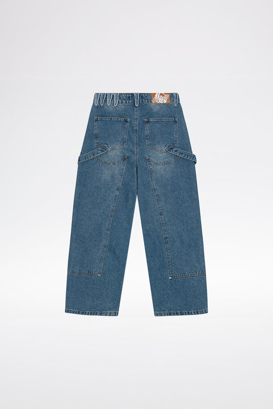 BAGGY CARPENTER - Stonewashed Blue