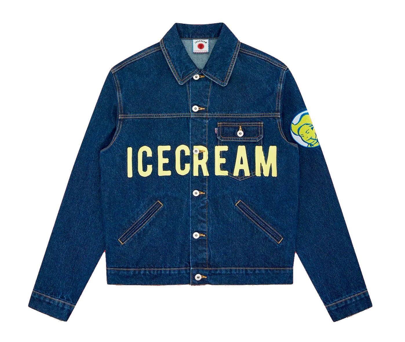 ICE CREAM COWBOY DENIM TRUCKER JACKET- INDIGO