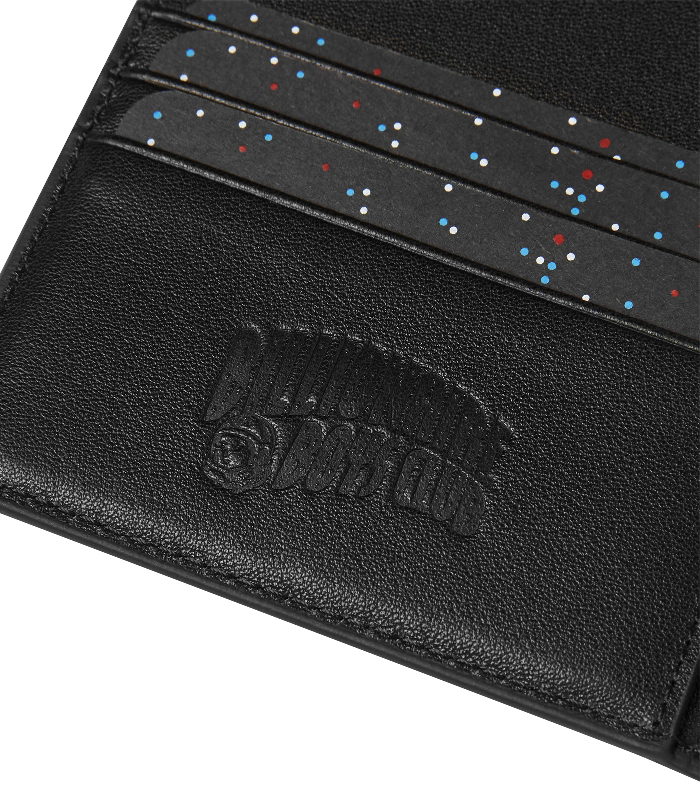 DIAMOND & DOLLARS PASSPORT HOLDER - BLACK
