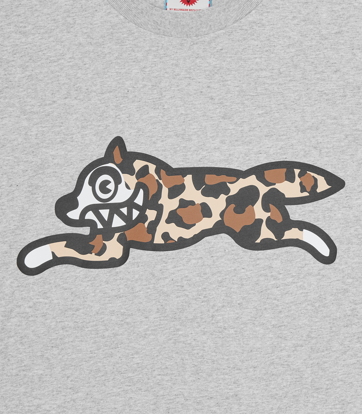 RUNNING DOG T-SHIRT - HEATHER GREY