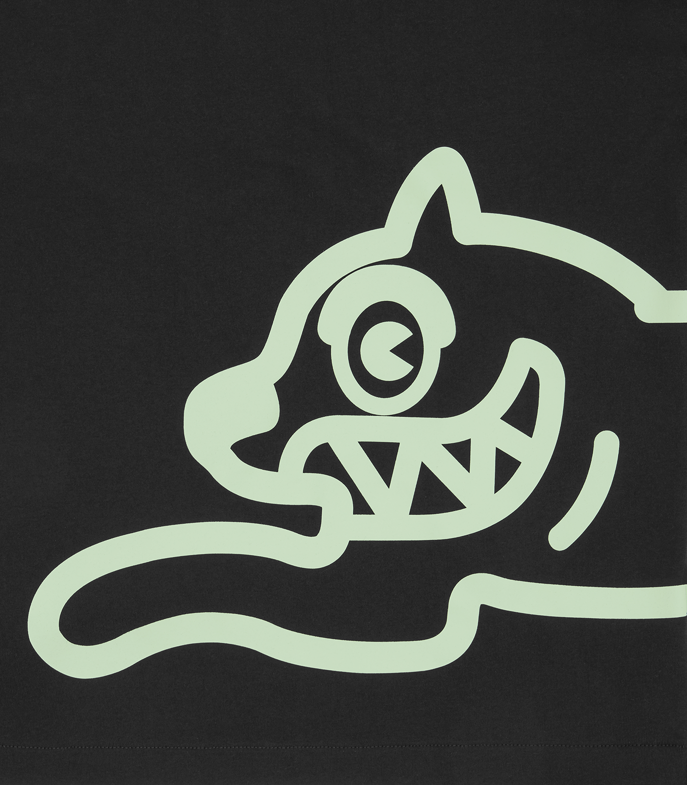 JUMBO RUNNING DOG T-SHIRT - BLACK