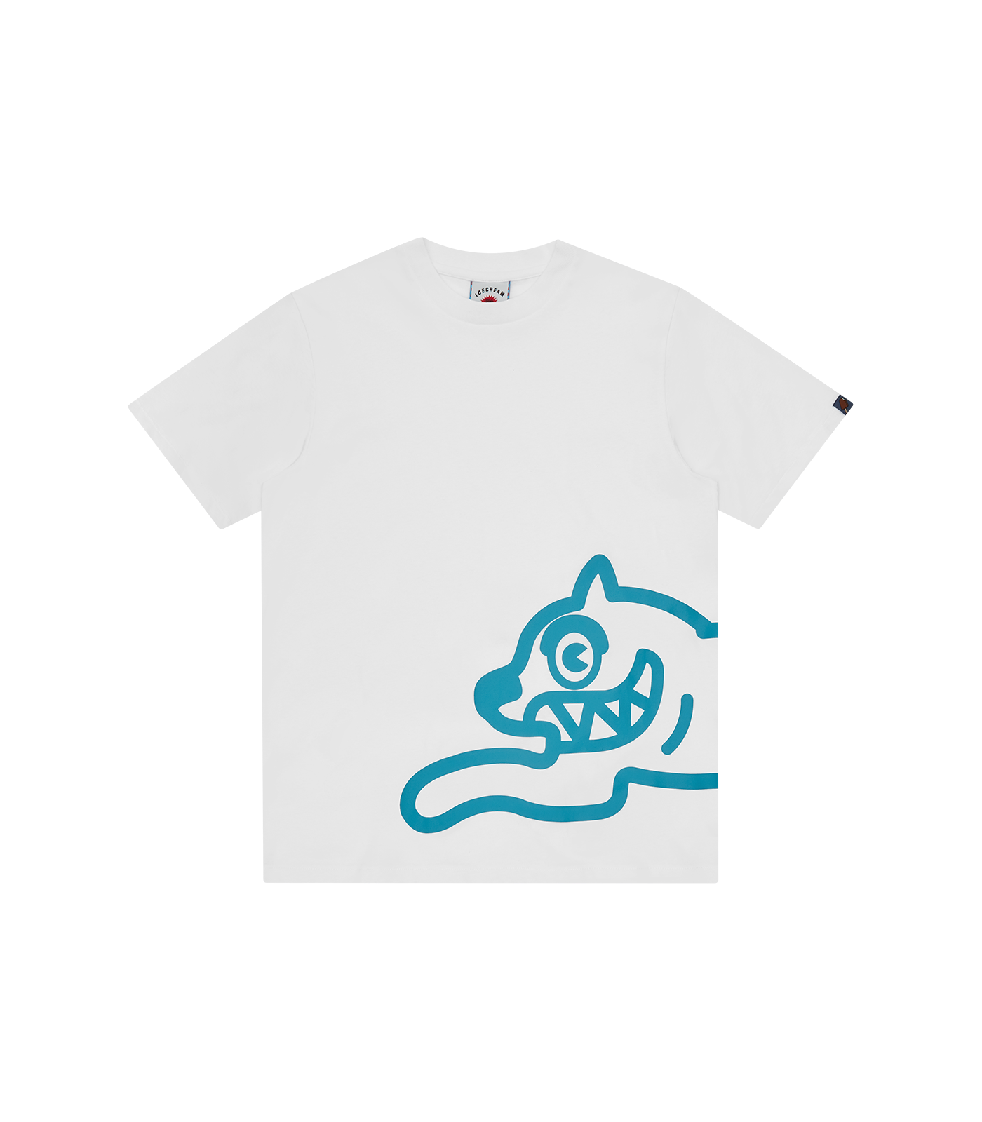 JUMBO RUNNING DOG T-SHIRT - WHITE