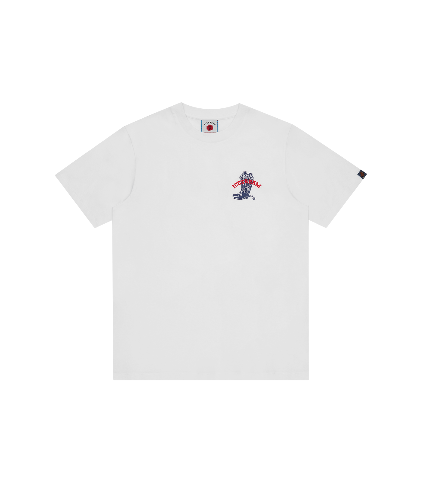 COWBOY BOOT T-SHIRT - WHITE