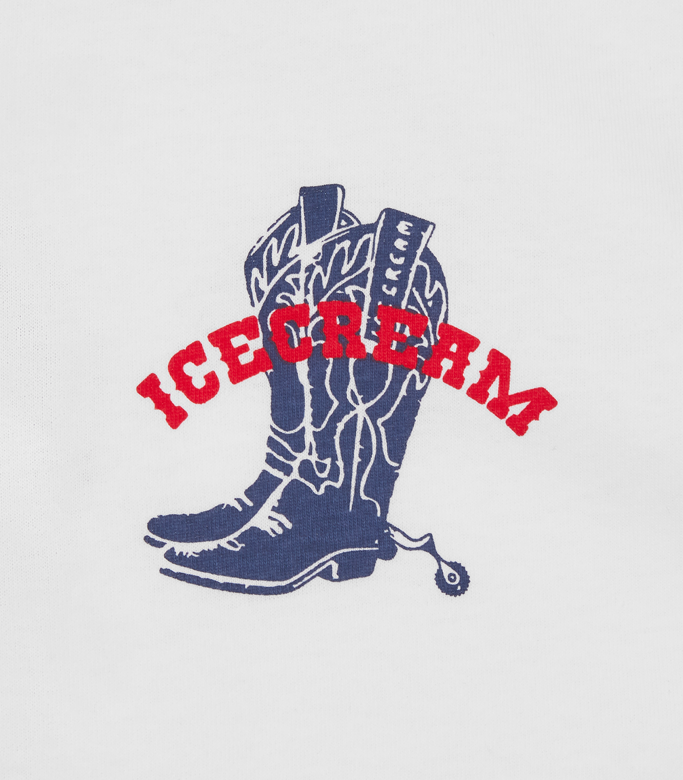 COWBOY BOOT T-SHIRT - WHITE
