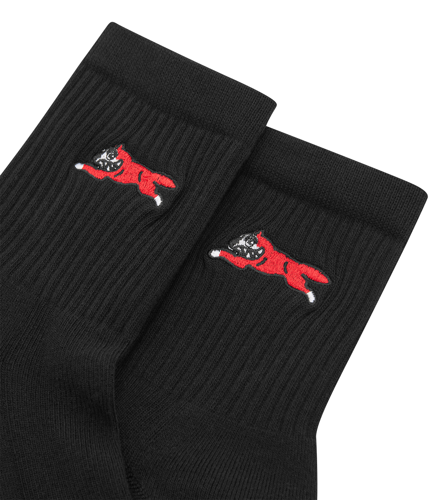 RUNNING DOG ANKLE SOCKS - BLACK