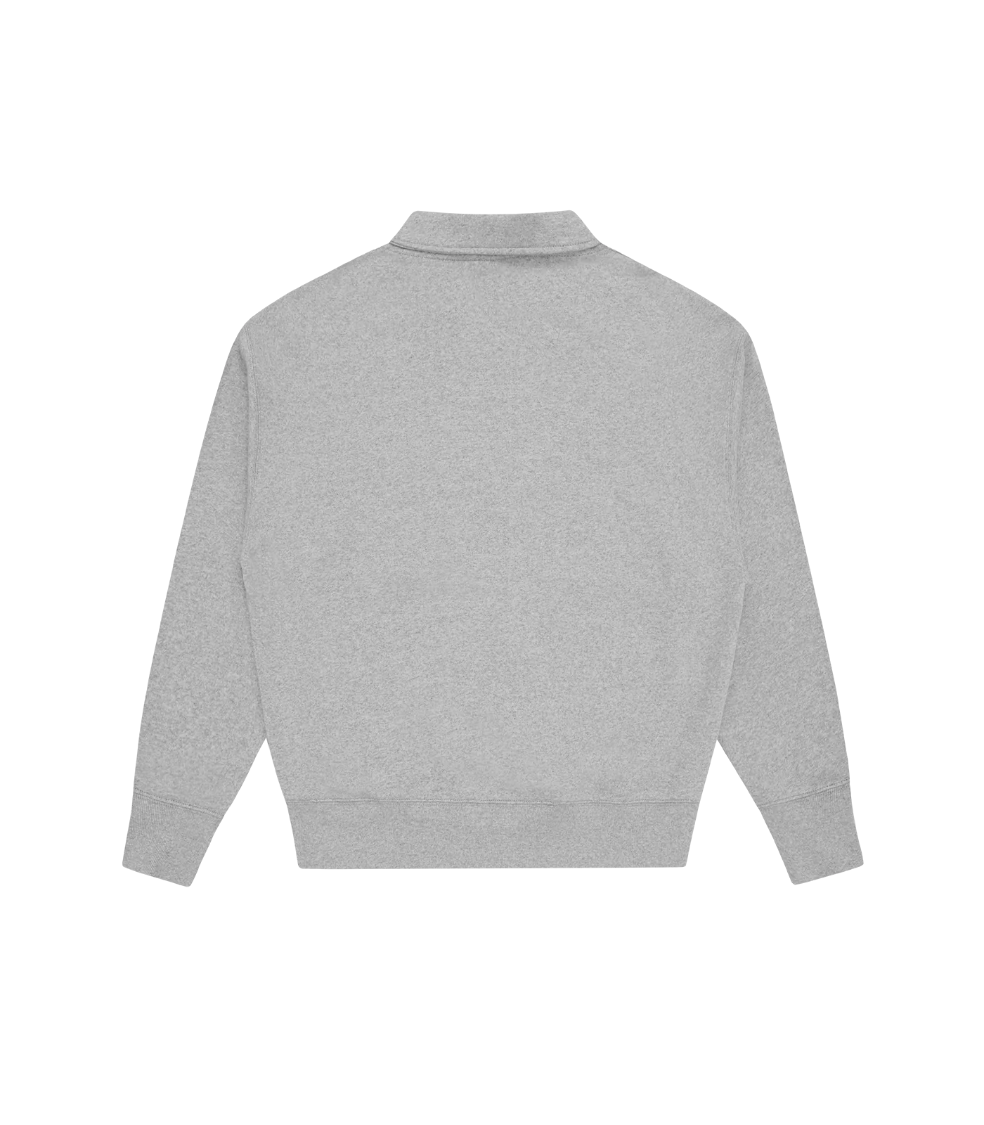 COLLEGIATE QUARTER ZIP SWEATSHIRT - HEATHER GREY