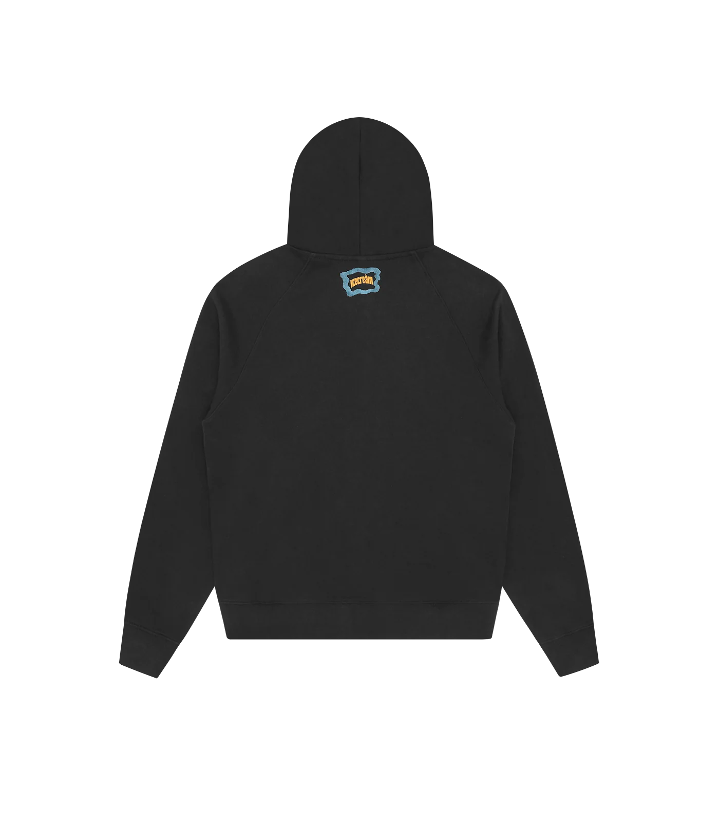 BLOCK LOGO ZIP THROUGH HOOD - BLACK