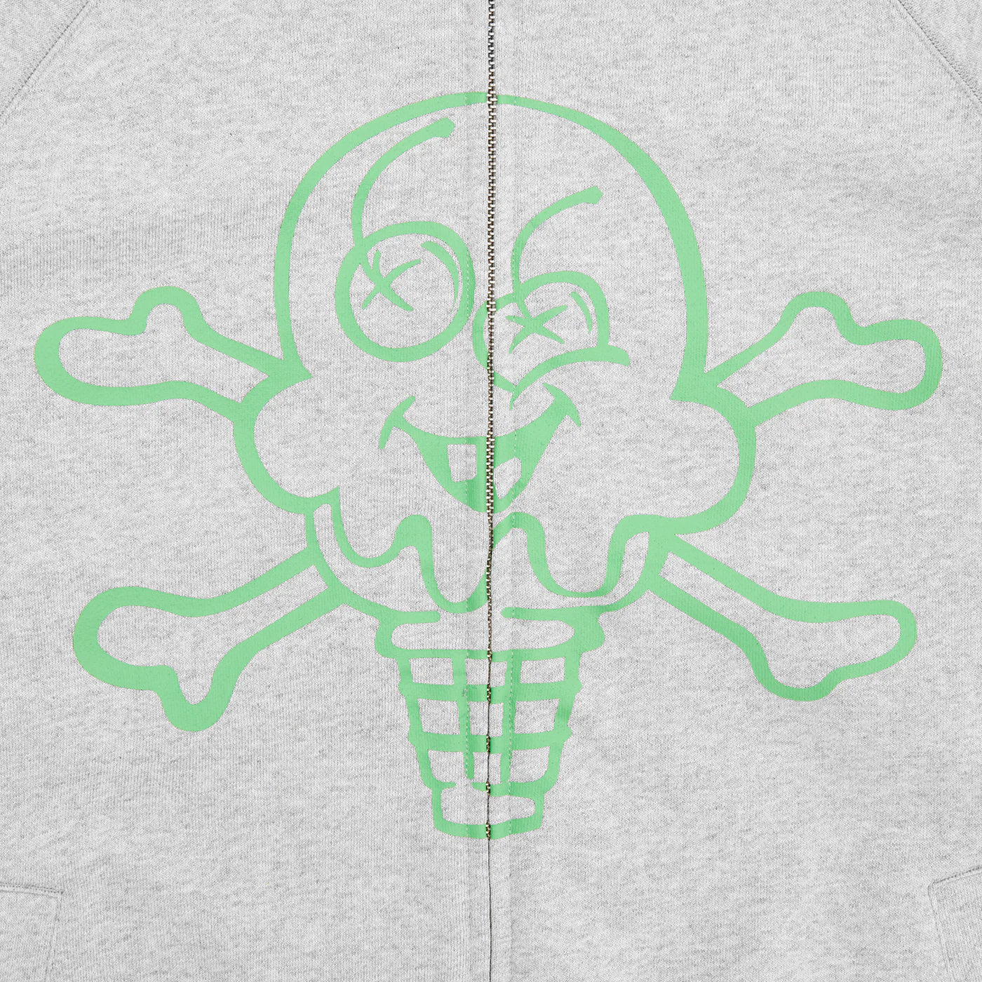 CONES & BONES ZIP THROUGH HOOD