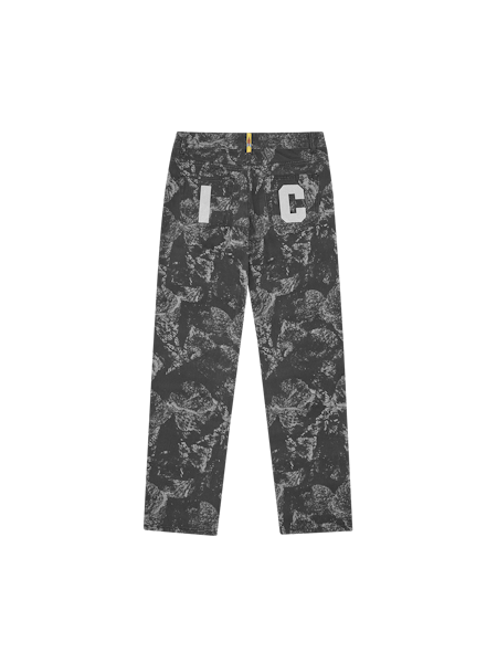 CONE STAMP DENIM PANTS - GREY