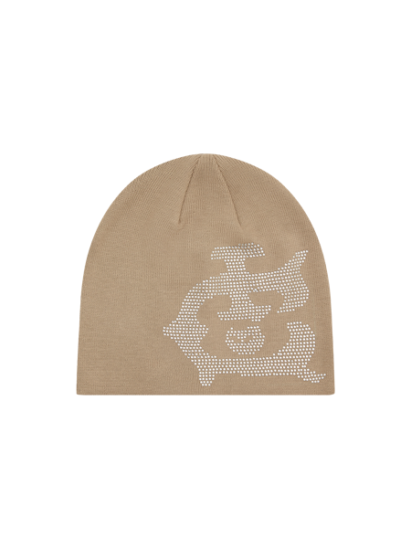 CRYSTAL BEANIE - TAN