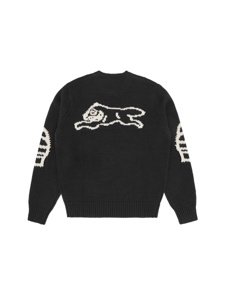 RUNNING DOG KNITTED CREWNECK