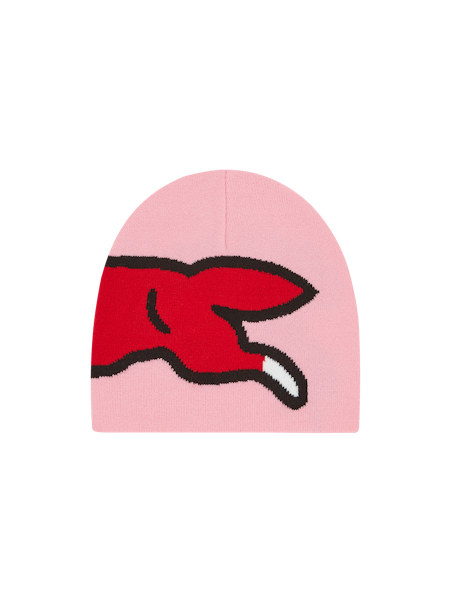 RUNNING DOG BEANIE-PINK