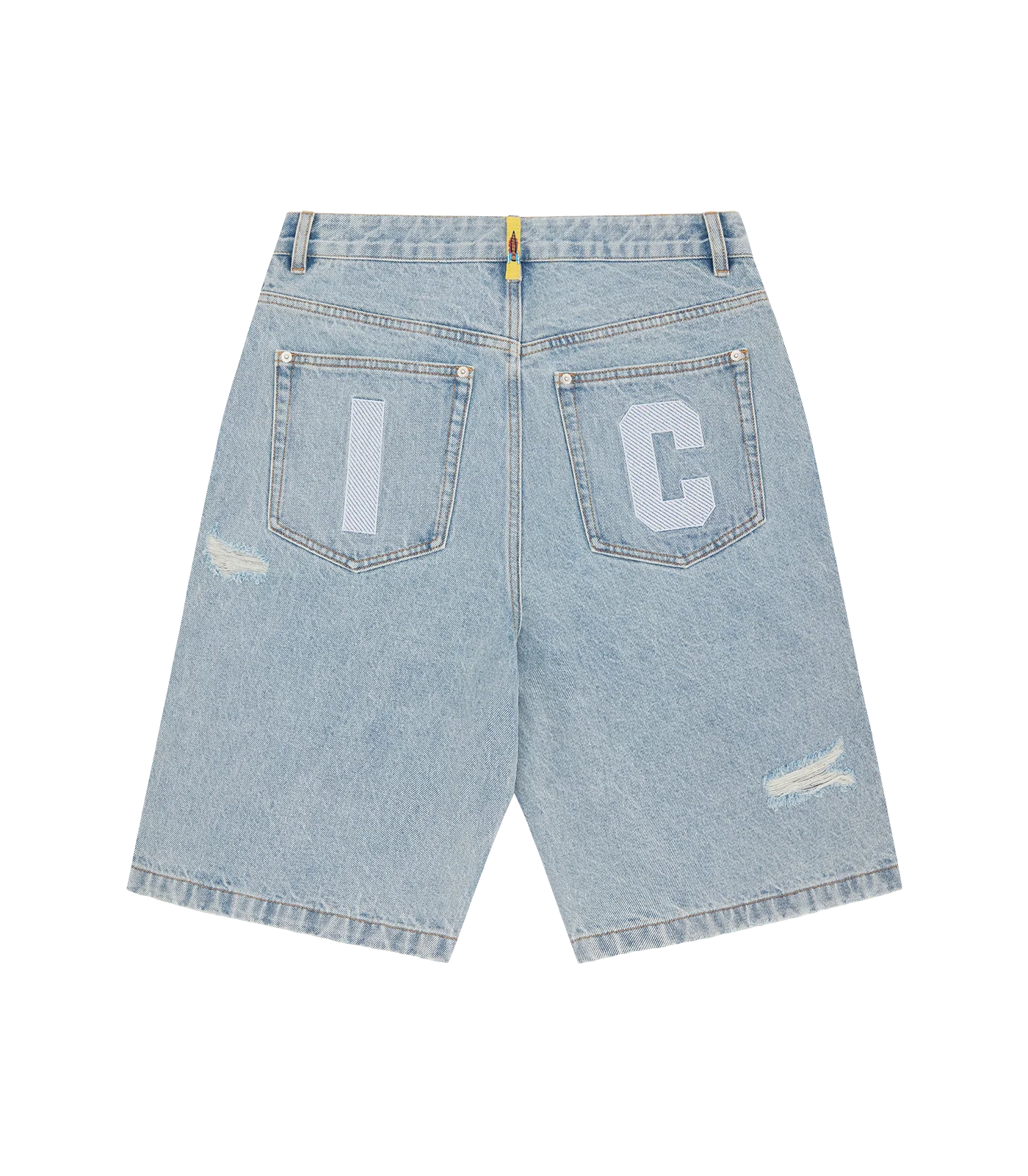 RUNNING DOG DENIM SHORTS - HEAVY WASH BLUE