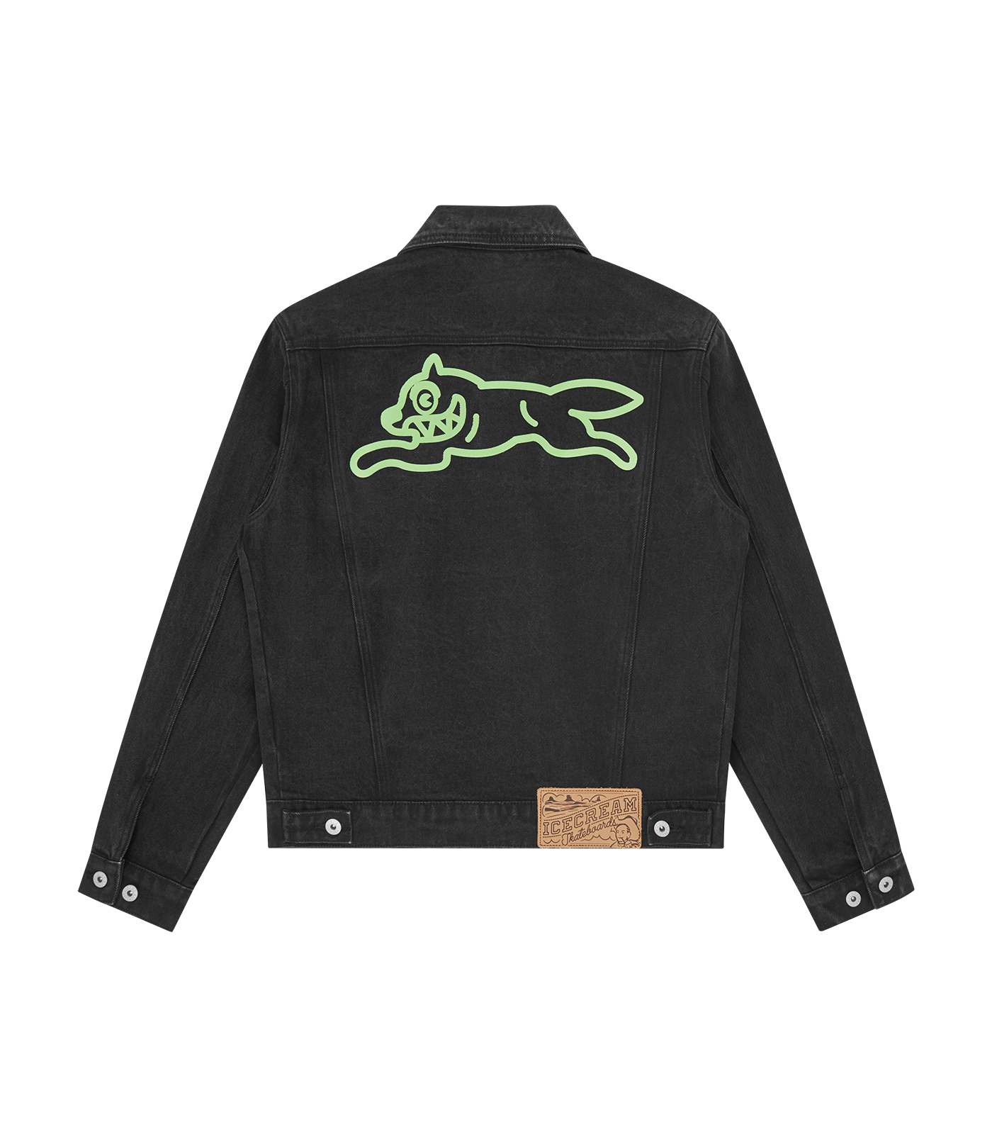 RUNNING DOG DENIM TRUCKER JACKET - BLACK DENIM