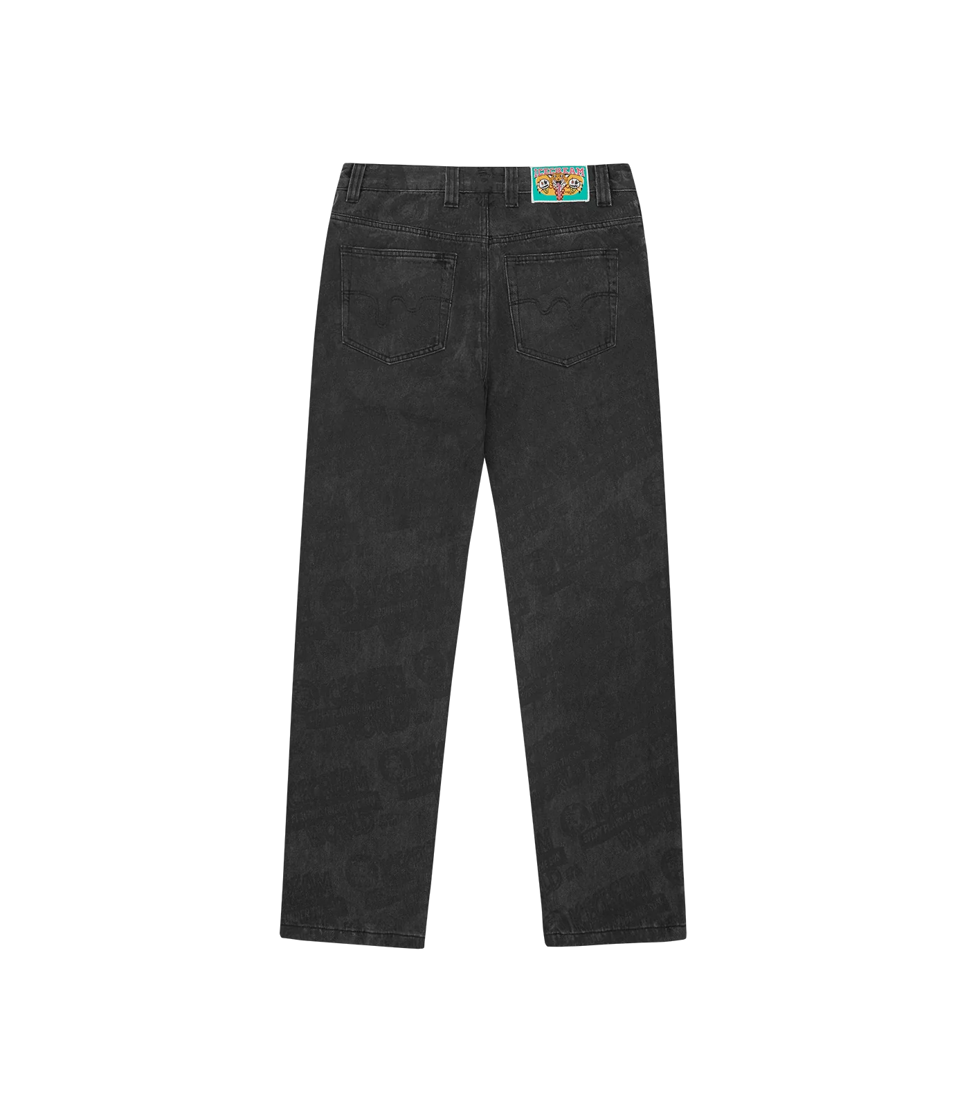 EVERY FLAVOUR DOUBLE SCOOP DENIM PANTS - WASHED BLACK