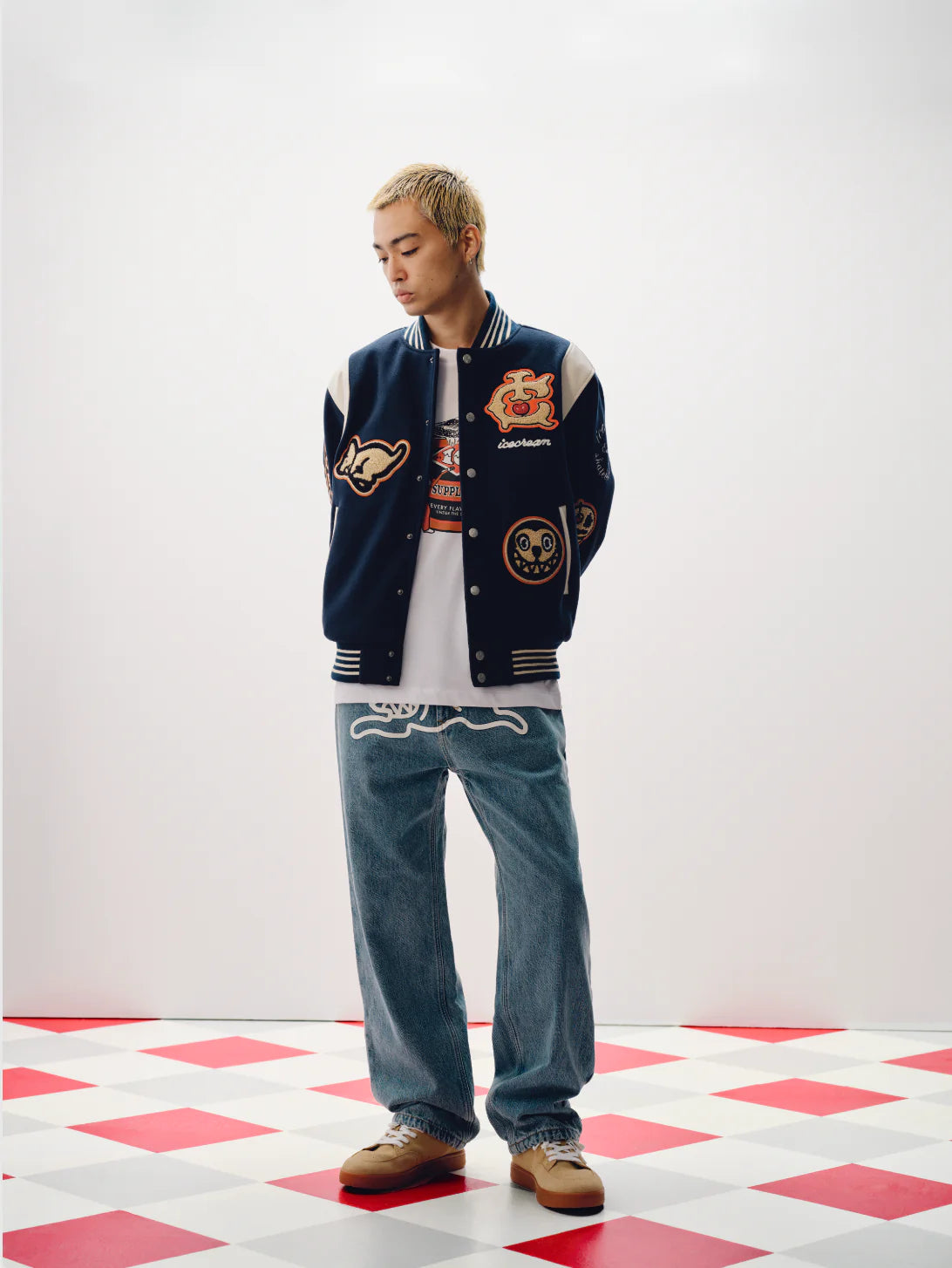 COLLEGIATE PATCH VARSITY JACKET
