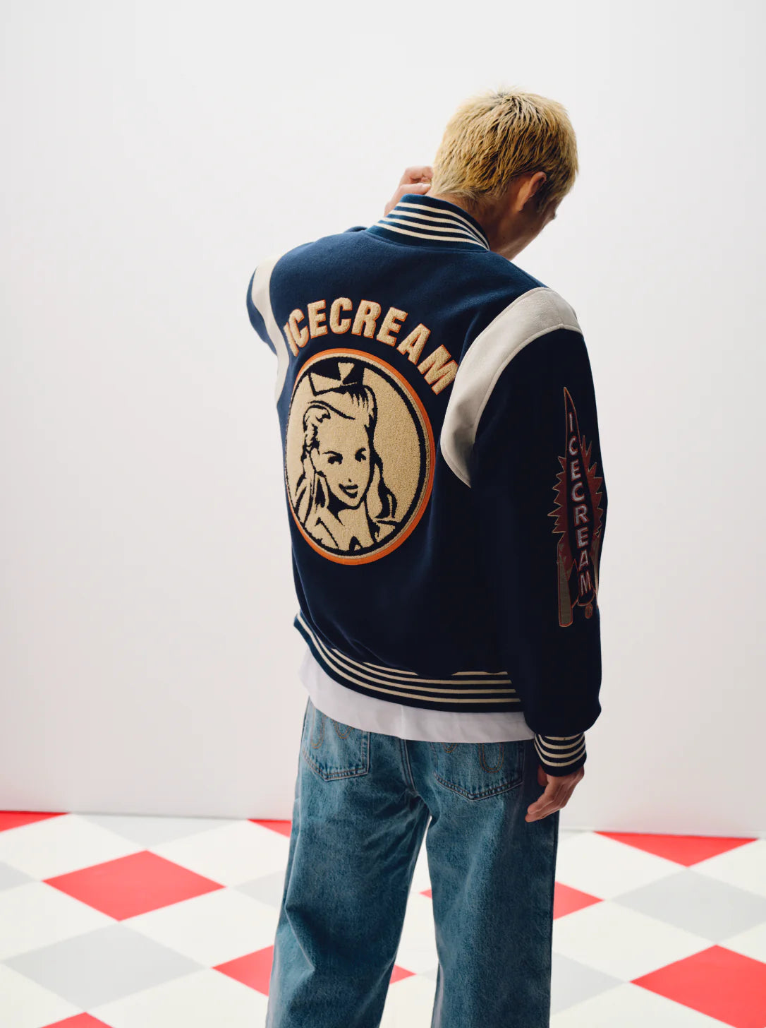 COLLEGIATE PATCH VARSITY JACKET