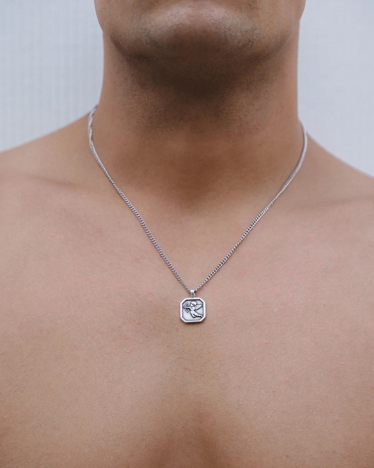 SAVIOR SILVER NECKLACE