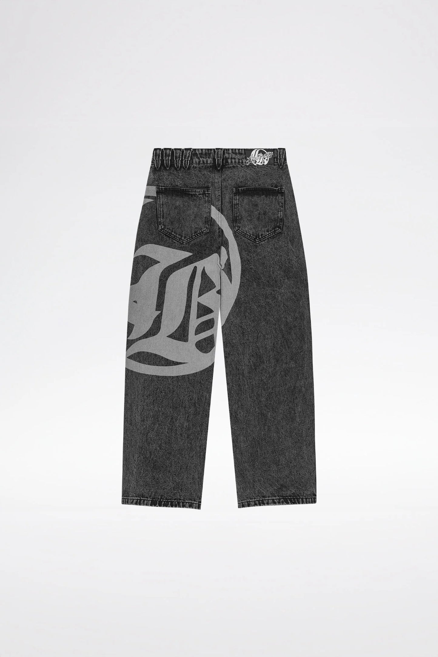 LOGO DENIM JEANS - Black
