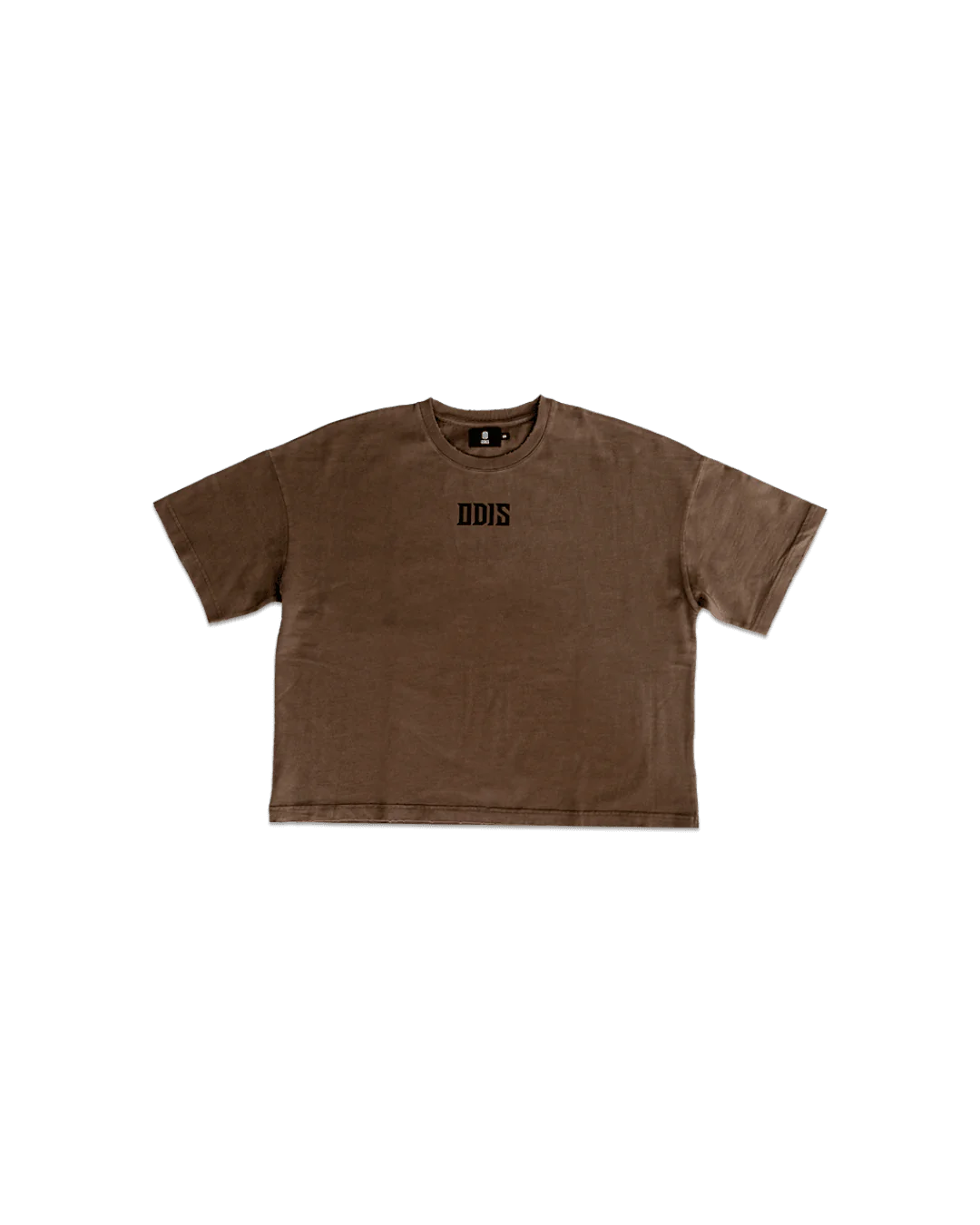 BLACK ON BROWN BOXY TEE