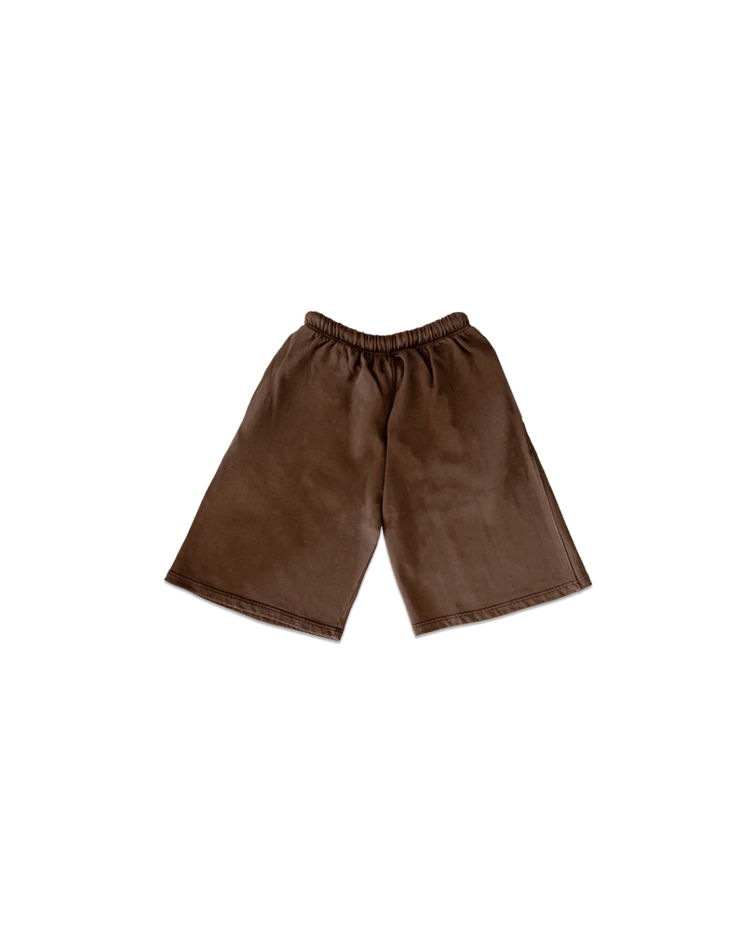 BROWN OVER-THE-KNEE SHORTS