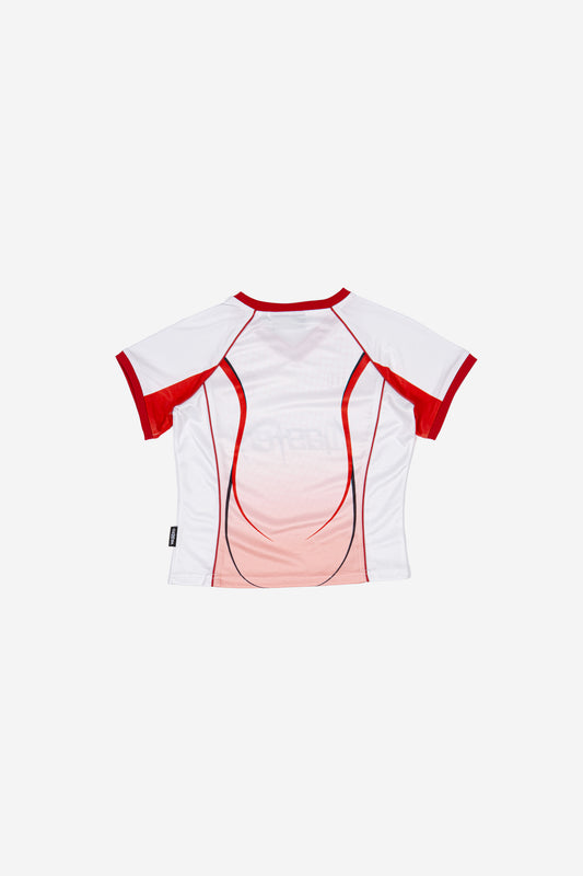 WOMENS-SPINE FOOTBALL JERSEY RED