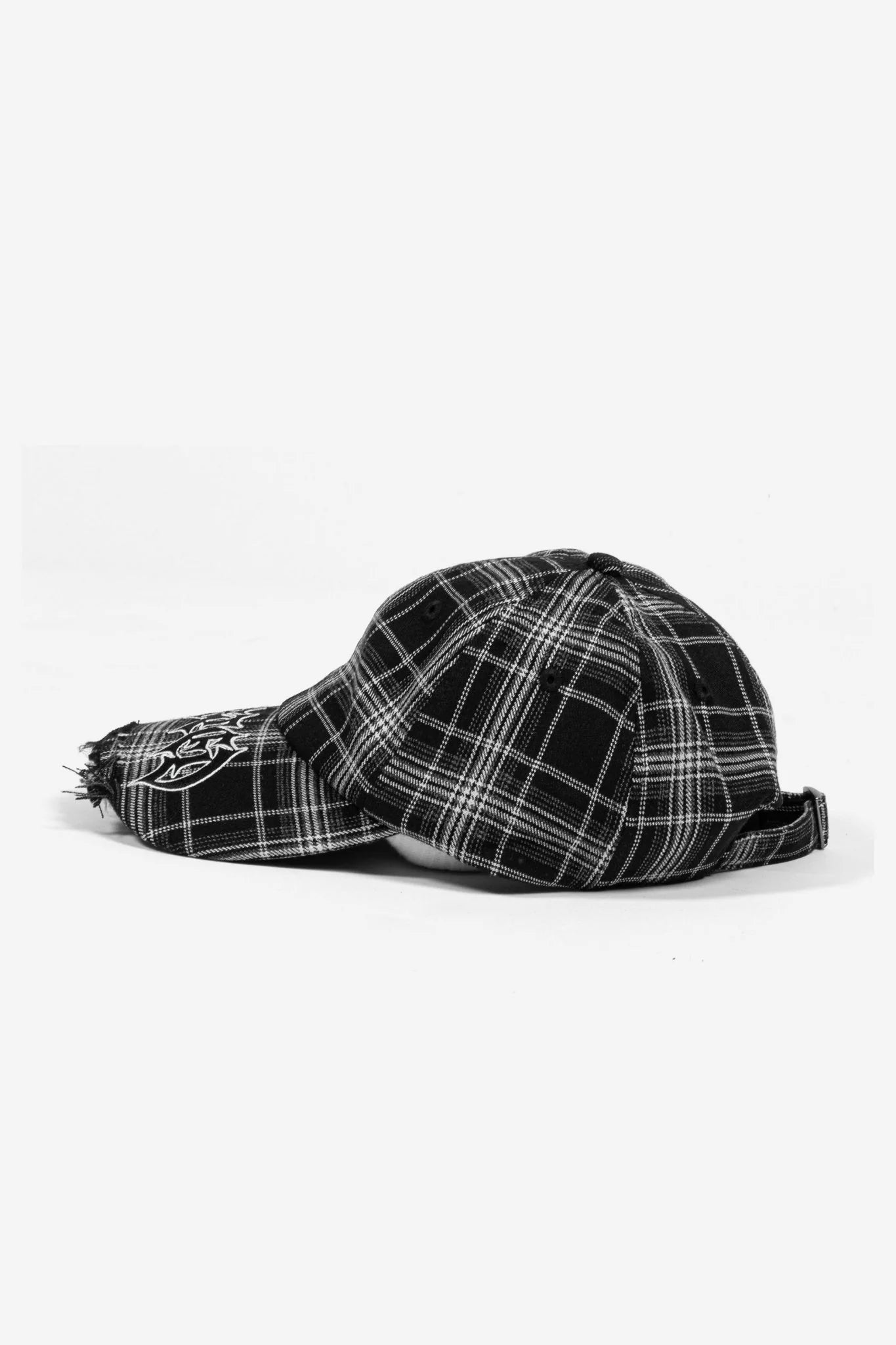 TARTAN CAP-BLACK