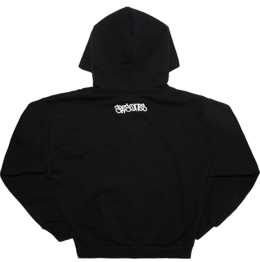 "SSNNAAKKEE" V2 BLACK HOODIE