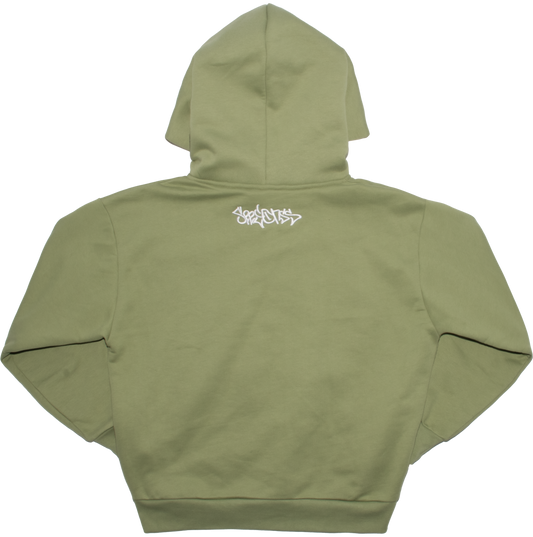 "SSNNAAKKEE" V2 GREEN HOODIE
