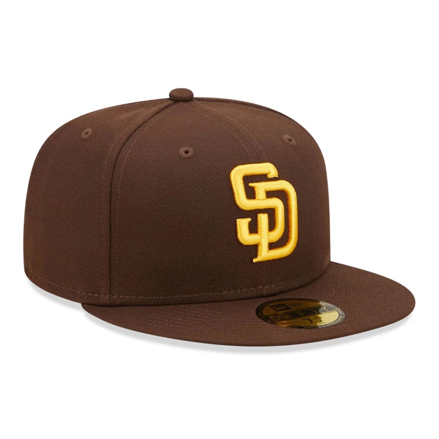NEW ERA CAP-59FIFTY  SAN DIEGO PADRES YELLOW/BROWN