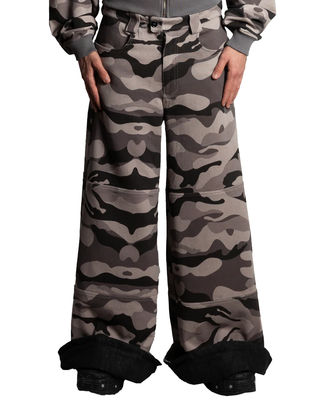 CAMO/DENIM REVERSIBLE PANTS