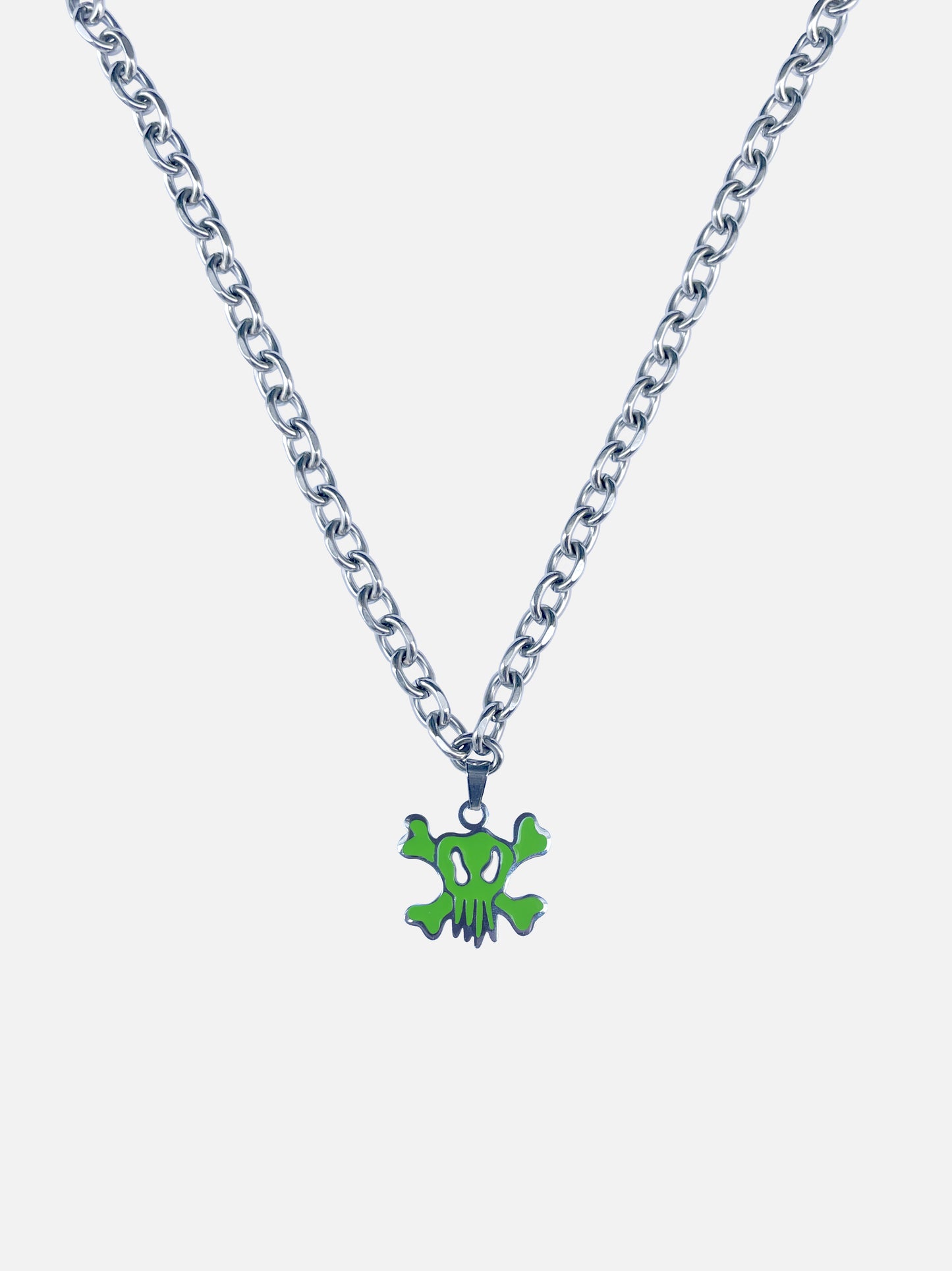 GREEN SKULL NECKLACE