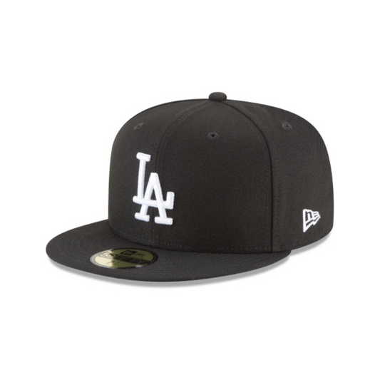 NEW ERA CAP-59FIFTY LA BLK/WHT