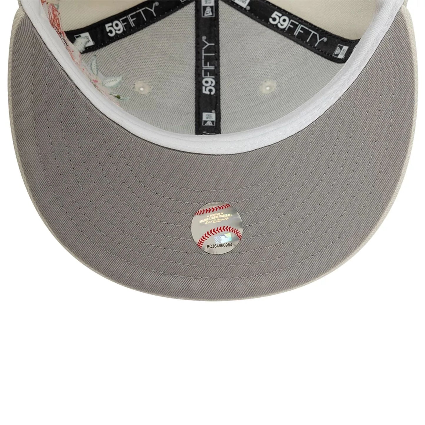 NEW ERA CAP-59FIFTY NY FLORAL-BEIGE