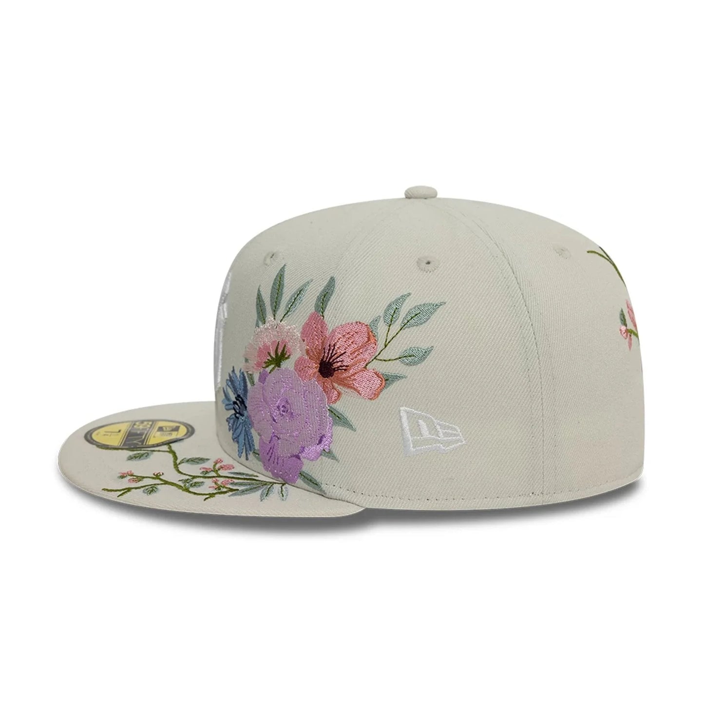 NEW ERA CAP-59FIFTY NY FLORAL-BEIGE