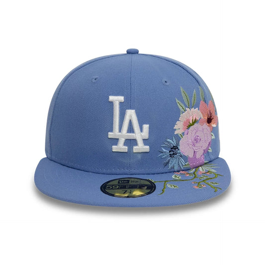 NEW ERA CAP-59FIFTY LA FLORAL-BLUE