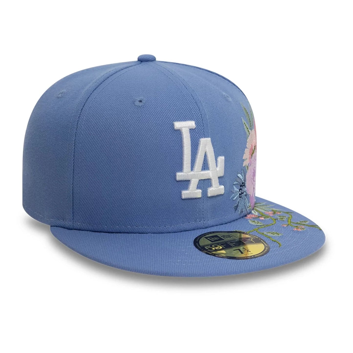 NEW ERA CAP-59FIFTY LA FLORAL-BLUE
