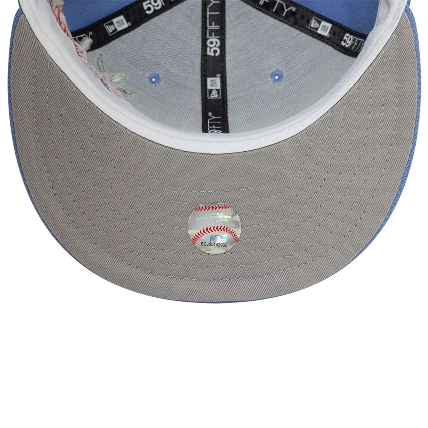 NEW ERA CAP-59FIFTY LA FLORAL-BLUE