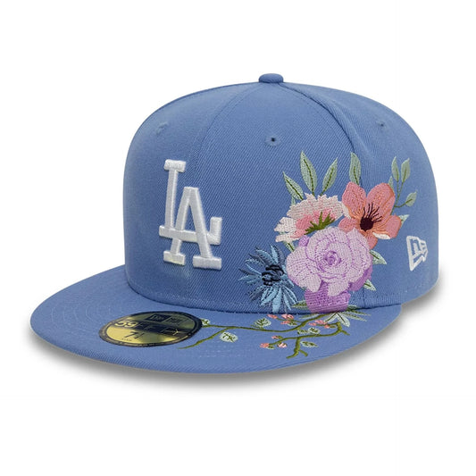 NEW ERA CAP-59FIFTY LA FLORAL-BLUE