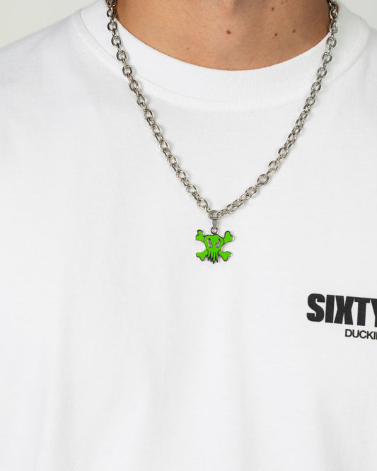 GREEN SKULL NECKLACE