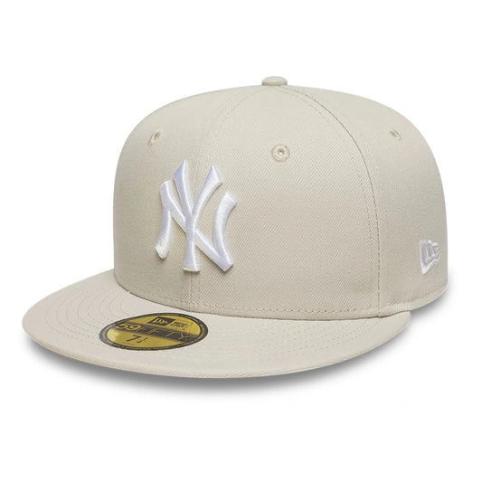 NEW ERA CAP-59FIFTY NY BEIGE/WHT